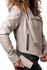 Women's leather jacket Aglaya